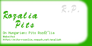 rozalia pits business card